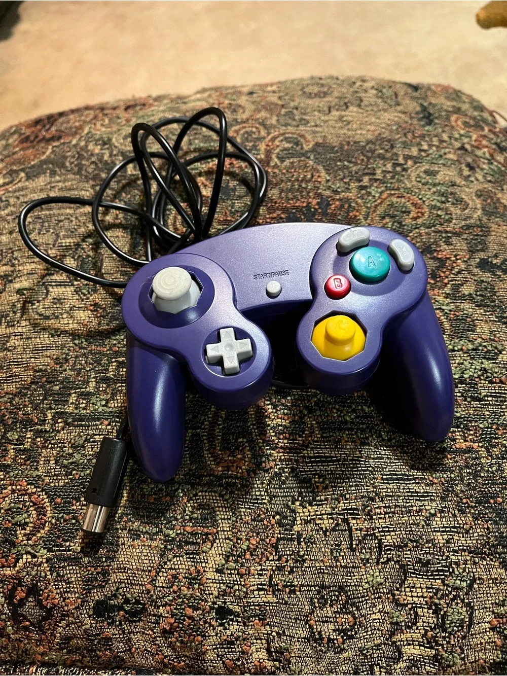 Nintendo Purple GameCube Wired Controller with Colorful Buttons
